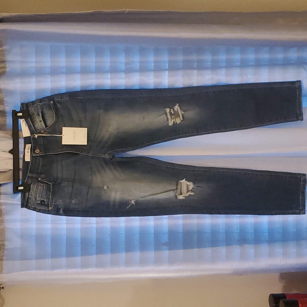 KANCAN Highrise Super Skinny Jeans Distressed Size 13